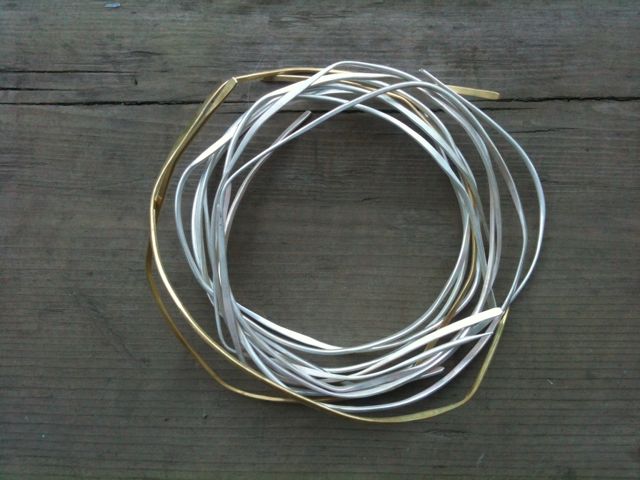 A nest of Onefooter blanks in silver and gold 