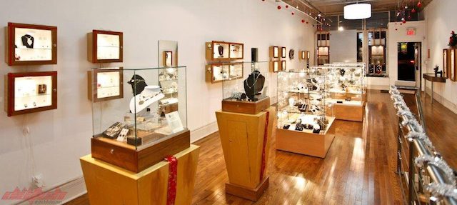 The beautiful Influx Jewellery Gallery in Calgary