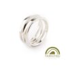 4-Loop-Mini-OneFooter-Ring-in-ethical-Fairmined-Silver-Logo-by-DorotheeRosen