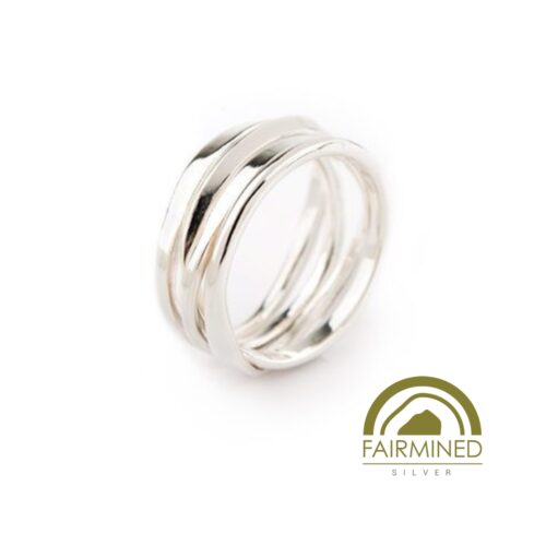 4-Loop-Mini-OneFooter-Ring-in-ethical-Fairmined-Silver-Logo-by-DorotheeRosen