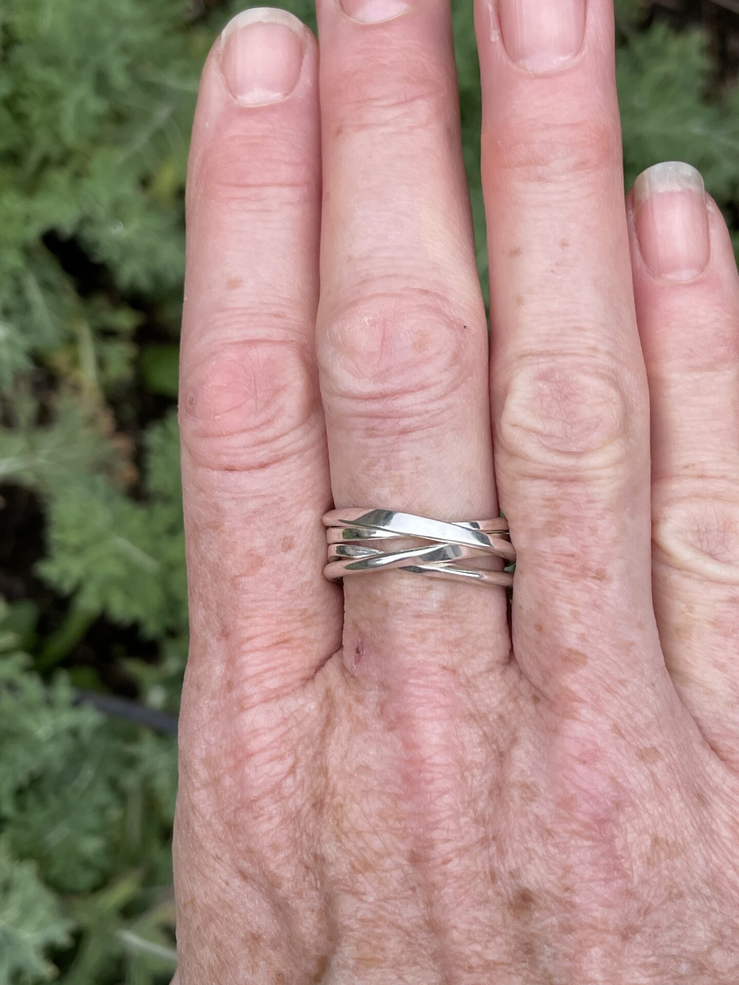 Onefooter Ring 4-Loop in Fairmined Sterling Silver