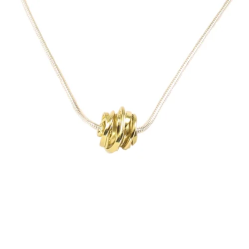 Dorothee-Rosen-Gold Onefooter Necklace