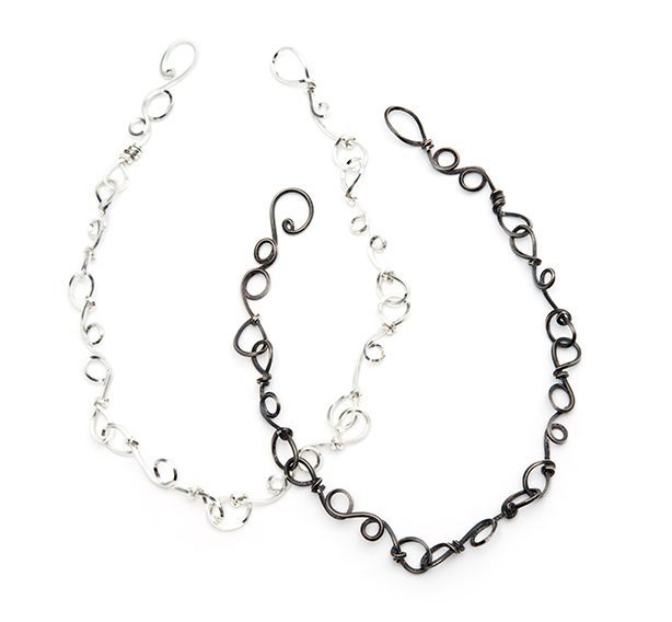 Short Knot Silver Necklace