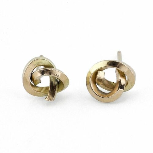 Gold Earrings Knot 18k Yellow Gold