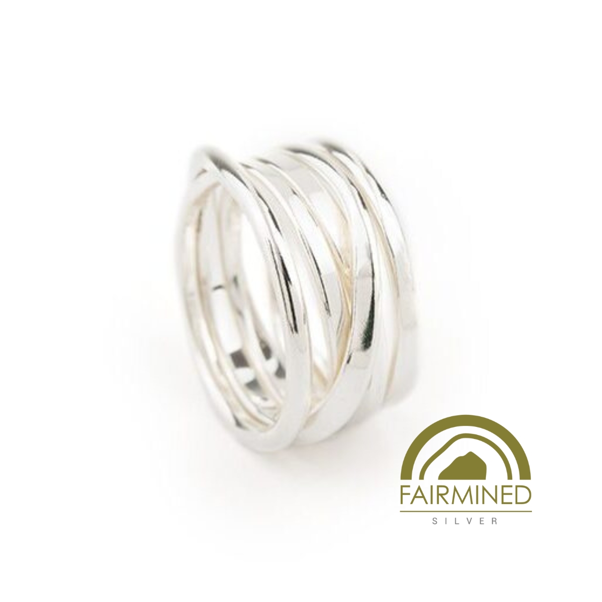 OneFooter Ring in Fairmined Silver by Dorothee Rosen
