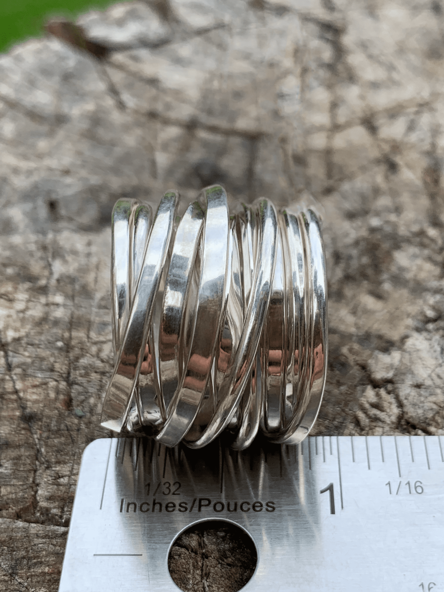 ThreeFooter Ring in Fairmined Sterling Silver