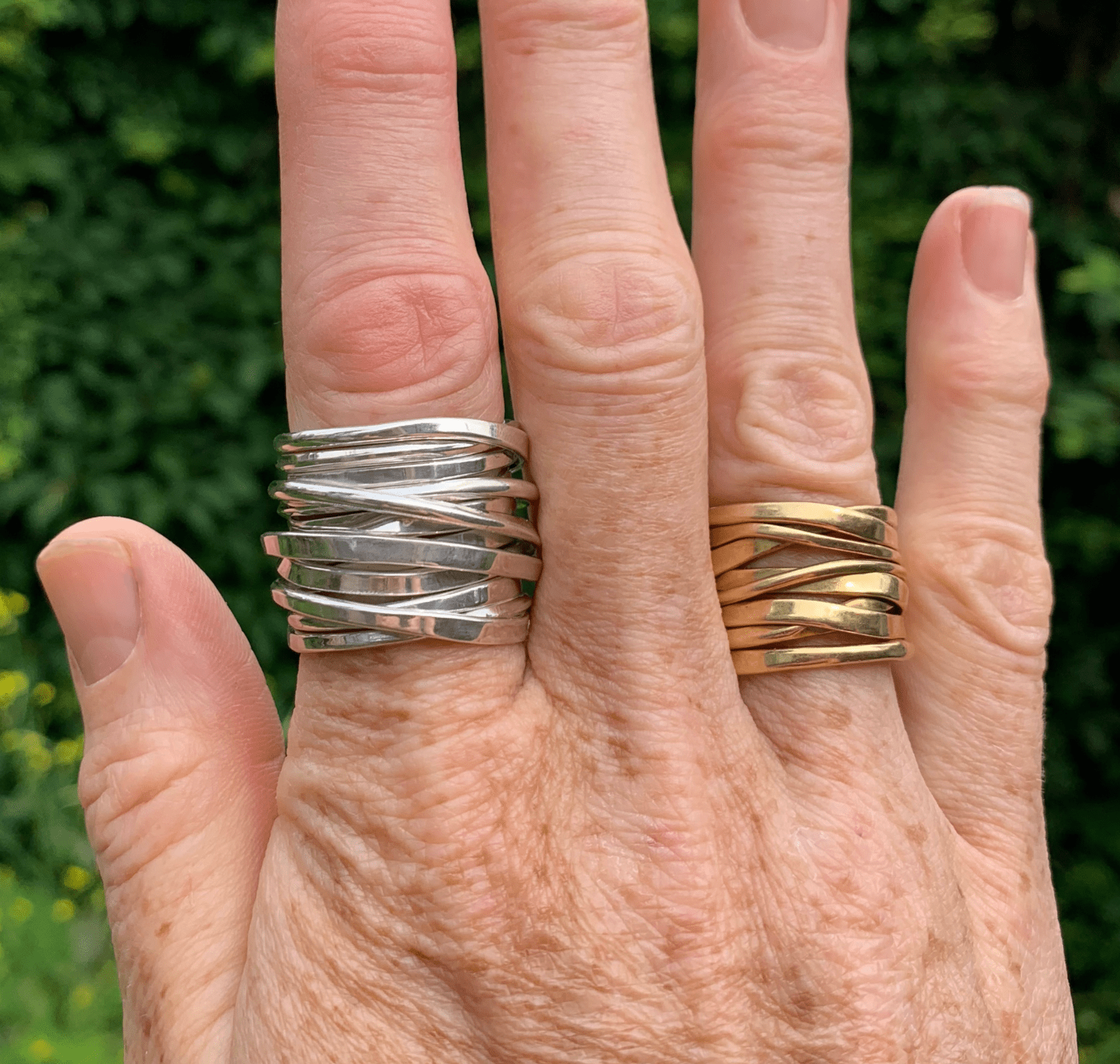 ThreeFooter Ring in Fairmined Sterling Silver