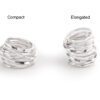 Threefooter rings in sterling silver comparison by Dorothee Rosen