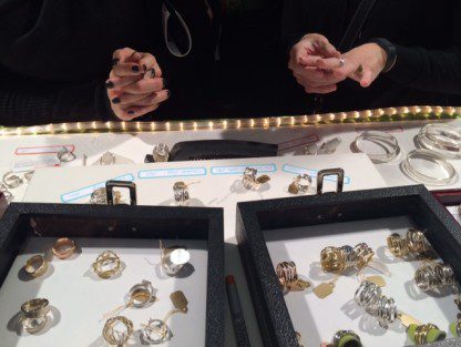 Trying on rings