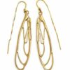 Dragonfly Earrings in Gold