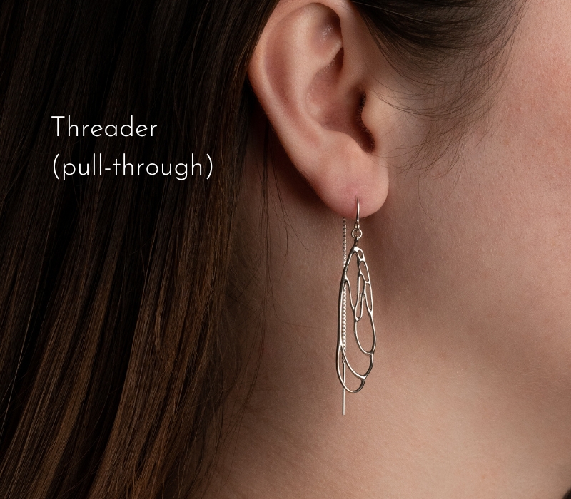 Dragonfly Earrings_Short_threader_sterling_1_Dorothee Rosen-labelled