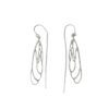 Short Dragonfly Earrings in Sterling Silver Threader Pull Through by Dorothee Rosen