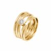 yellow gold ring with diamond