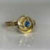Knot Ring in 18K Gold with Sapphire handmade by Dorothee Rosen in Halifax, Canada #K001