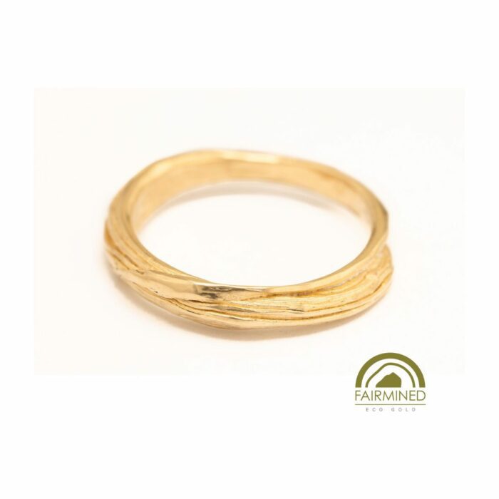 ethically mined gold ring FLOW ring no 8 in ECO gold