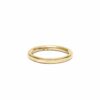 2mm 14k Yellow Gold Recycled Ethical Sustainable Wedding Band Handmade by Dorothée Rosen in Halifax, Canada