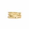 Handmade 4-loop Onefooter Ring Mini 18k Gold
