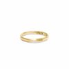Recycled Ethical Sustainable Gold Ring Forged Wedding Band in 18k Yellow Gold