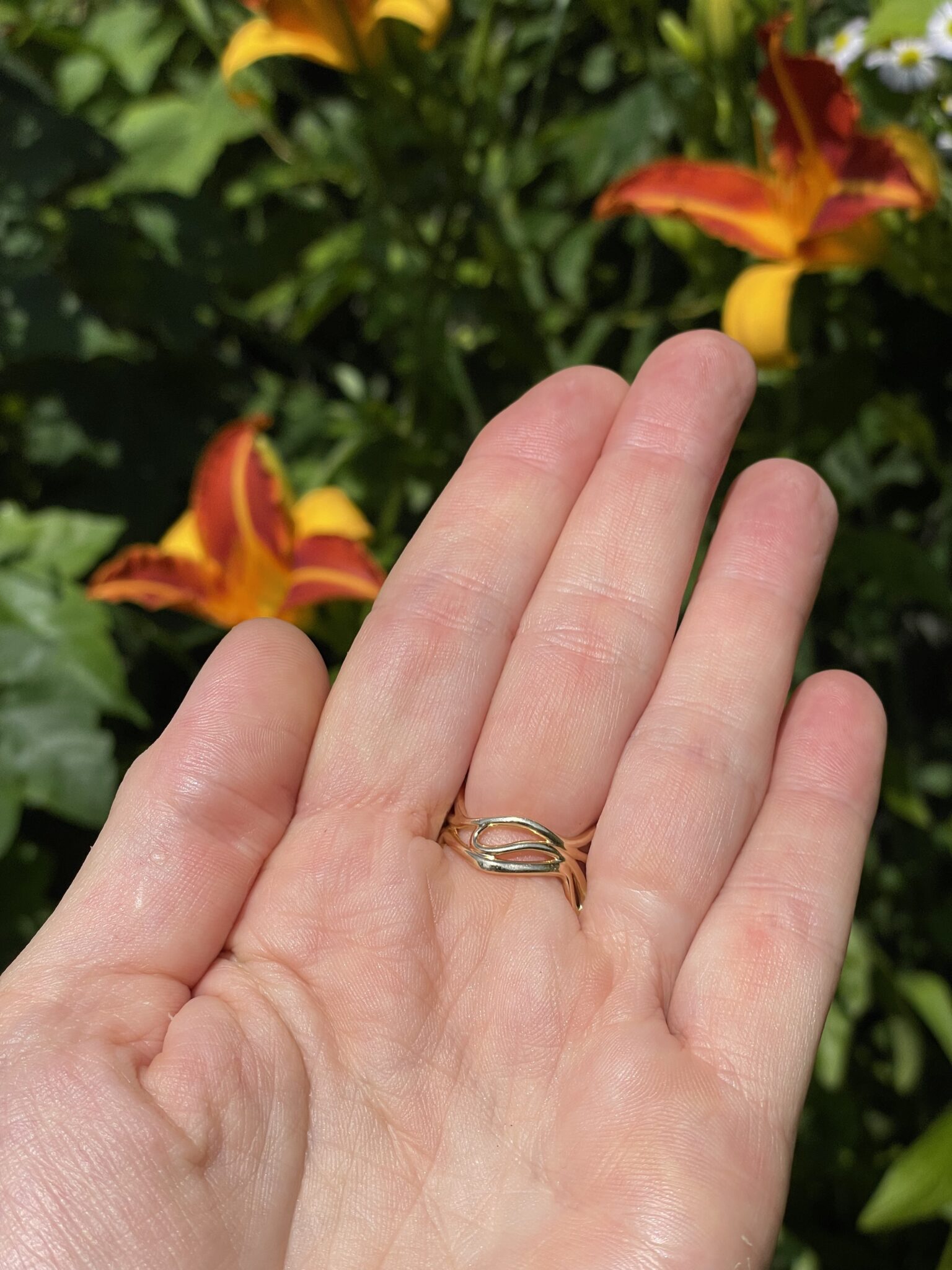 Script Ring OCEAN 18kyg DorotheeRosen back