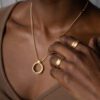 Flow Pendant in 18k Fairmined ECO Gold by Dorothee Rosen