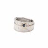Dorothee Rosen Sterling SIlver MapleWrap ring with genuine sapphire