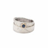 Dorothee Rosen Sterling SIlver MapleWrap ring with genuine sapphire
