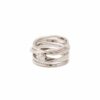 Dorothee Rosen palladium white gold ring with certified Canadian diamond