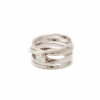 Dorothee Rosen palladium white gold ring with certified Canadian diamond