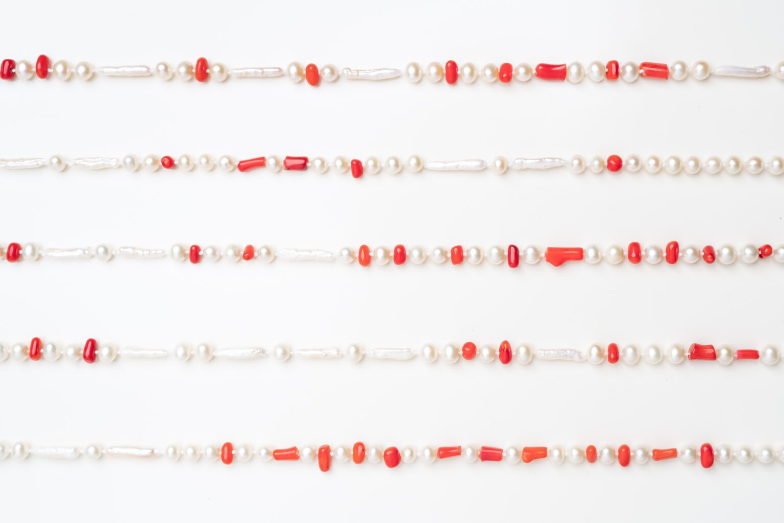 Transmit Pearl & Coral Necklace || LOVE ME