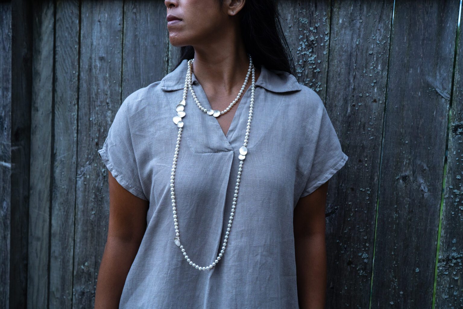 MoonPearl Necklace by Dorothée Rosen