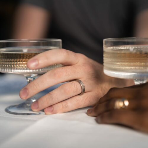 Wedding Ring Set - 5mm in Palladium White Gold by Dorothée Rosen