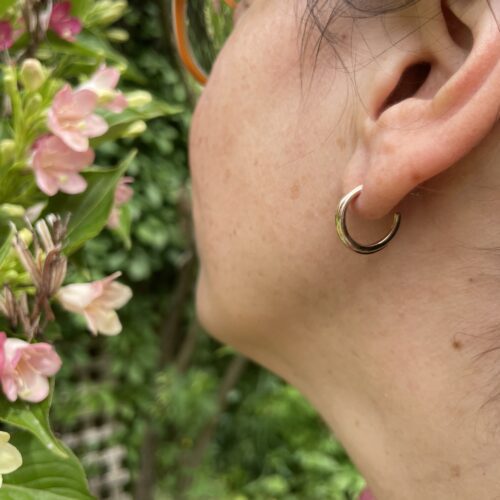 OneFooter Medium Hoops 14k by Dorothee Rosen