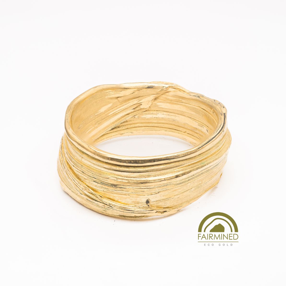FLOW Ring No.10 in Fairmined ECO Gold _ sz7.5 w LOGO __ DorotheeRosen