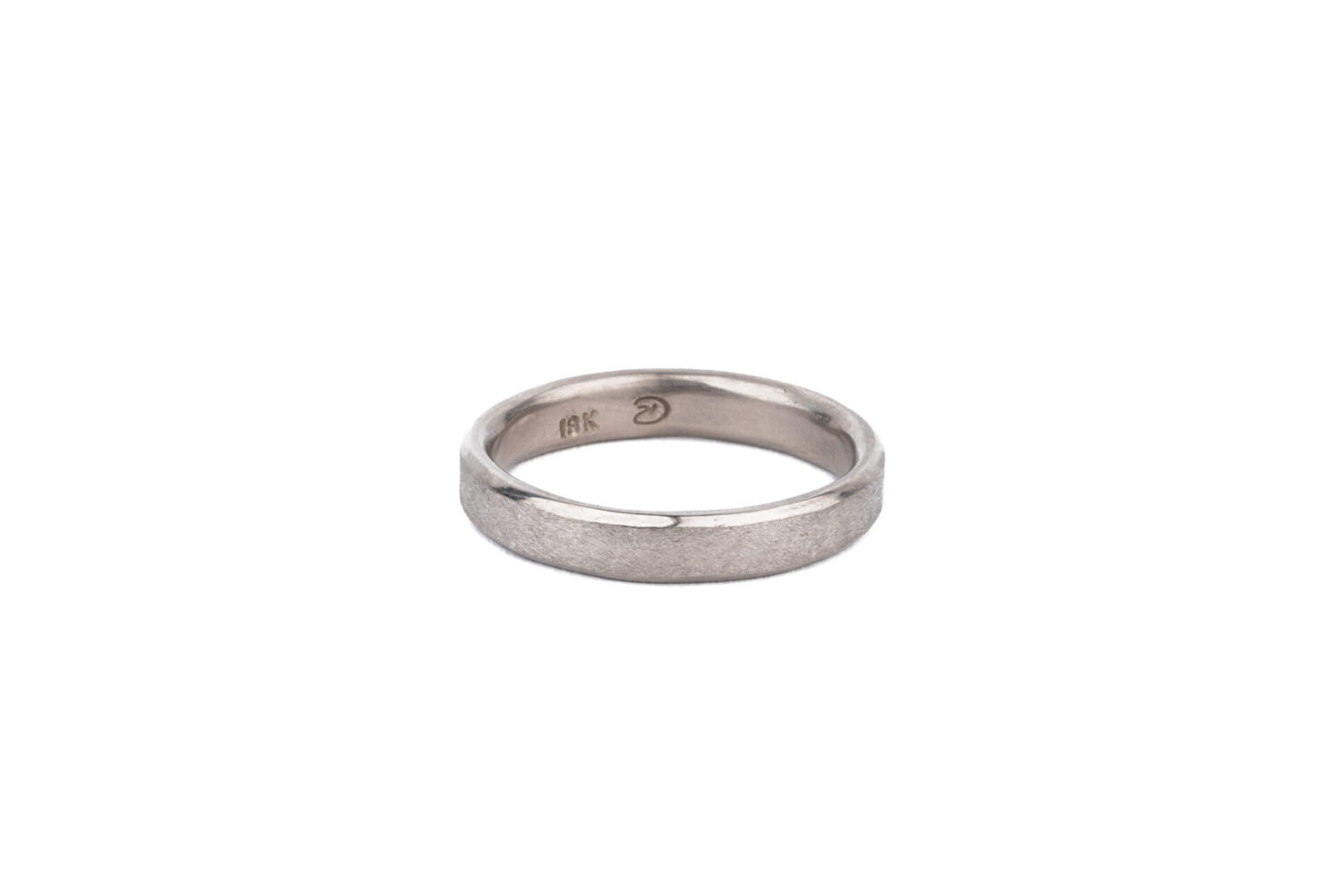 Wedding Band in 18k palladium white gold 1.5mm x 4mm - sz 10 by Dorothee Rosen