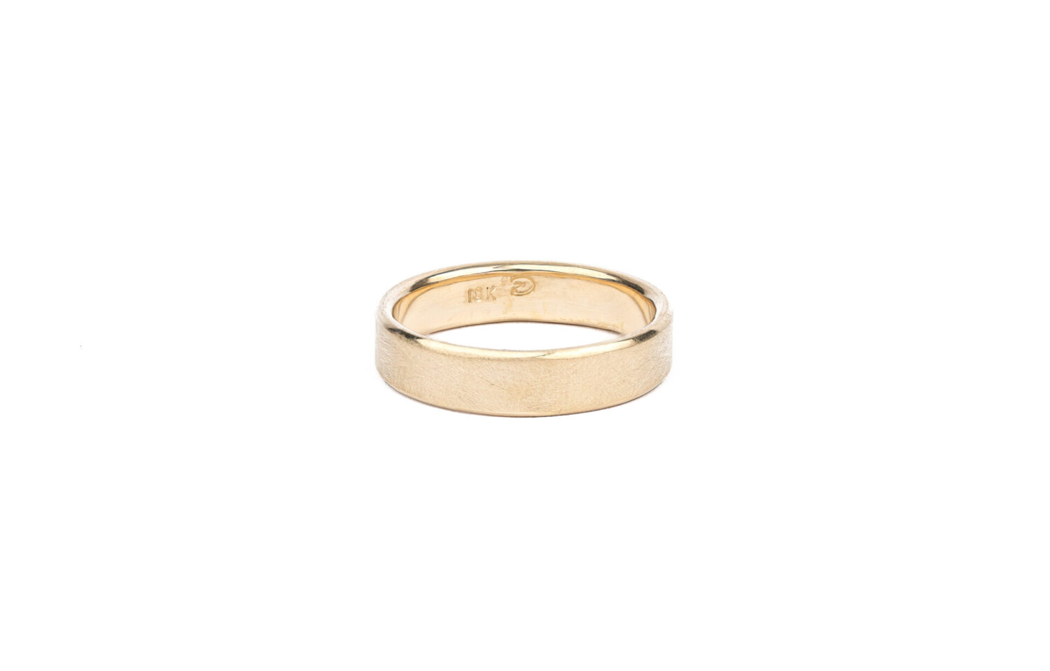Wedding Band in 8k yellow gold 5mm_width - 1.5 x 5mm - sz 10 by Dorothee Rosen