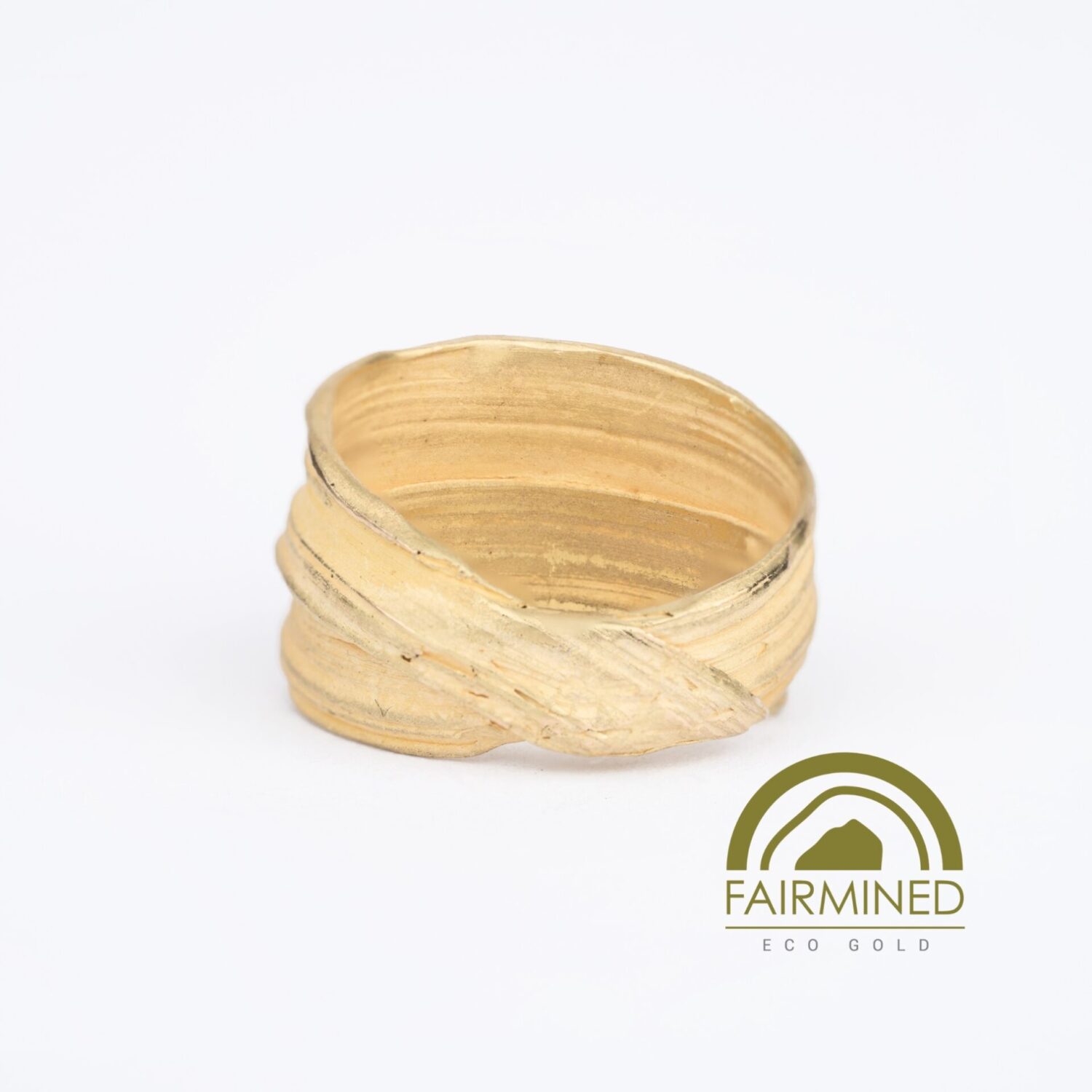 elegant Flow Ring in 18k Fairmind ECO-Gold no. 29 - back