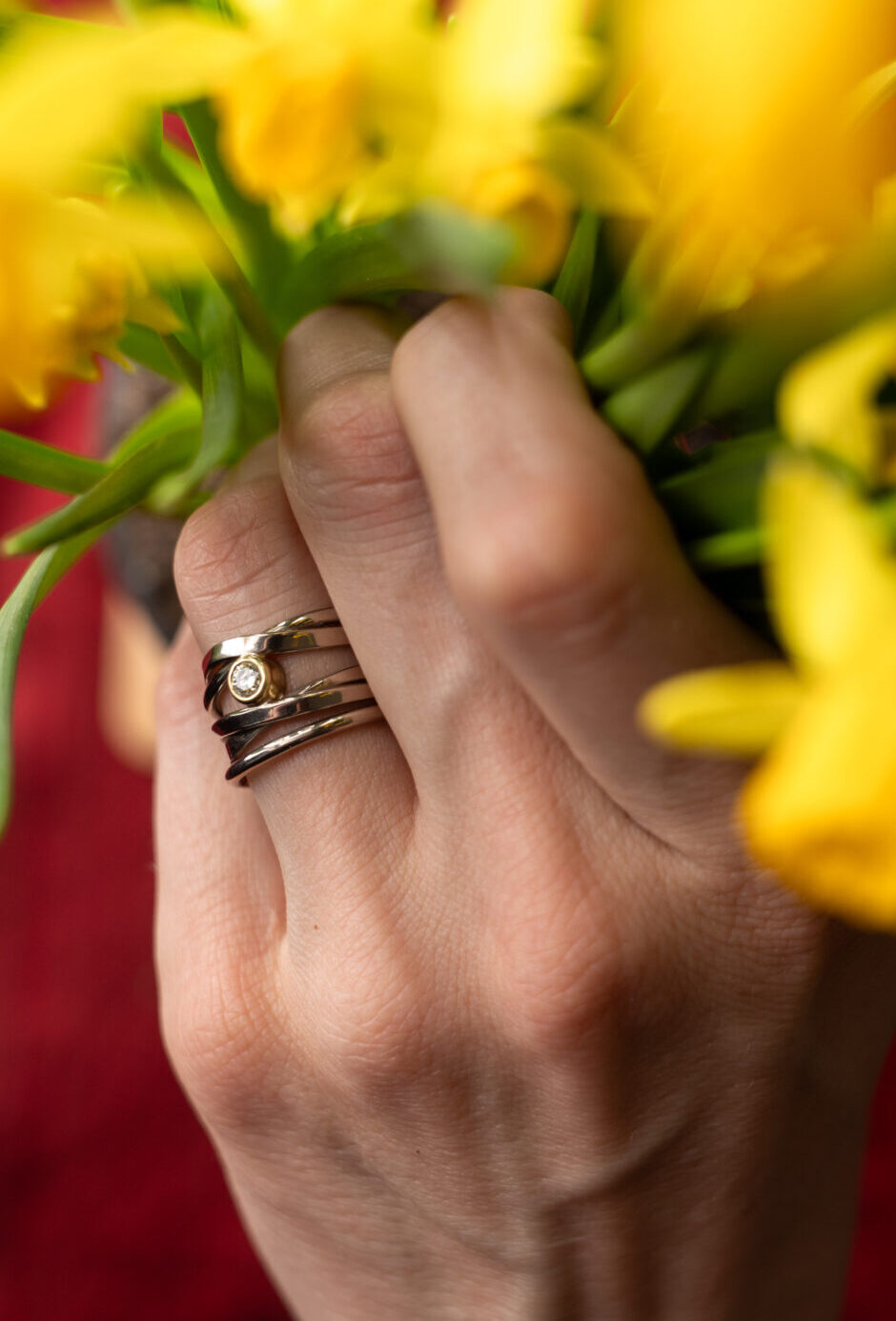 185 - Arctic Mark - 0.23ct - SI2 VG - Size 8 - Hand Model by Dorothee Rosen