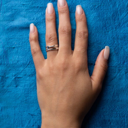 3 Loop -Sterling Silver Hand Model by Dorothee Rosen
