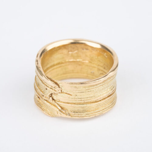 FLOW Ring No. 39 - 18ky FM gold - size 6 - Studio-2 by Dorothee Rosen