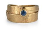 MapleWrap custom gold ring with sapphire